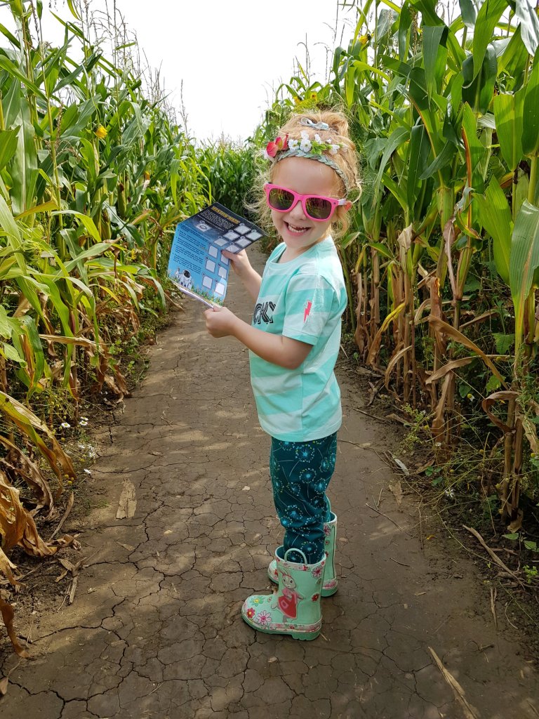 She insisted on leading the way around Wistow Maze!