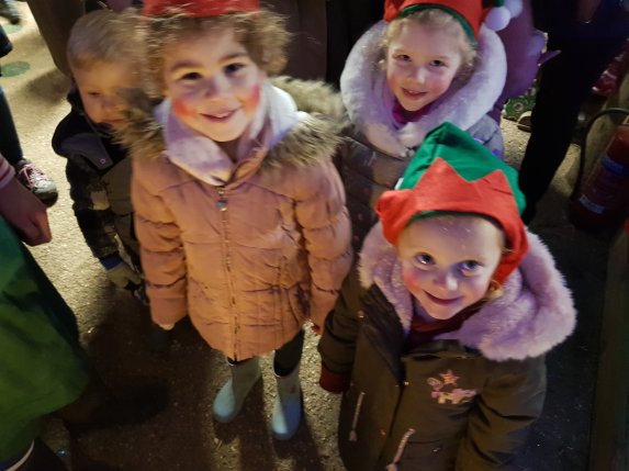 Cheeky elves all ready from Elf School